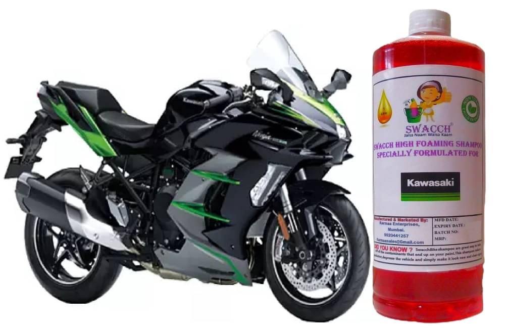     			High Foaming Bike Shampoo Formulated For Kawasaki Ninja H2 SX SE I Thick Foam with Wax Coat I Non-Toxic Formula I Super Saver Pack I Premium Wax Formulation I Glossy & Shine I 1 Litre