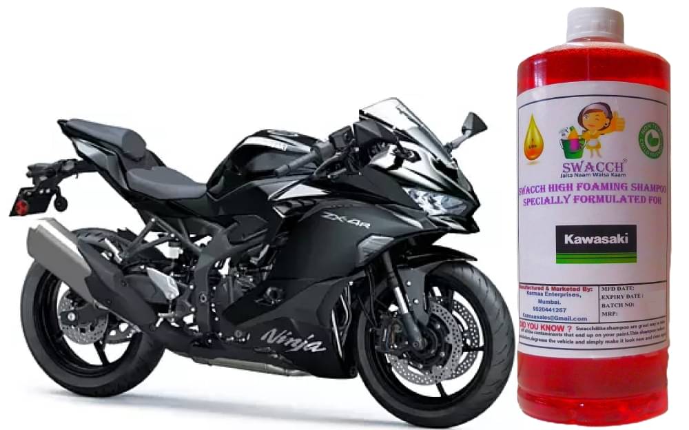 High Foaming Bike Shampoo Formulated For Kawasaki Ninja ZX- 4R ,Thick Foam with Wax Coat I Non-Toxic Formula I Super Saver Pack I Premium Wax Formulation I Glossy & Shine I 1 Litre     			High Foaming Bike Shampoo Formulated For Kawasaki Ninja ZX- 4R ,Thick Foam with Wax Coat I Non-Toxic Formula I Super Saver Pack I Premium Wax Formulation I Glossy & Shine I 1 Litre