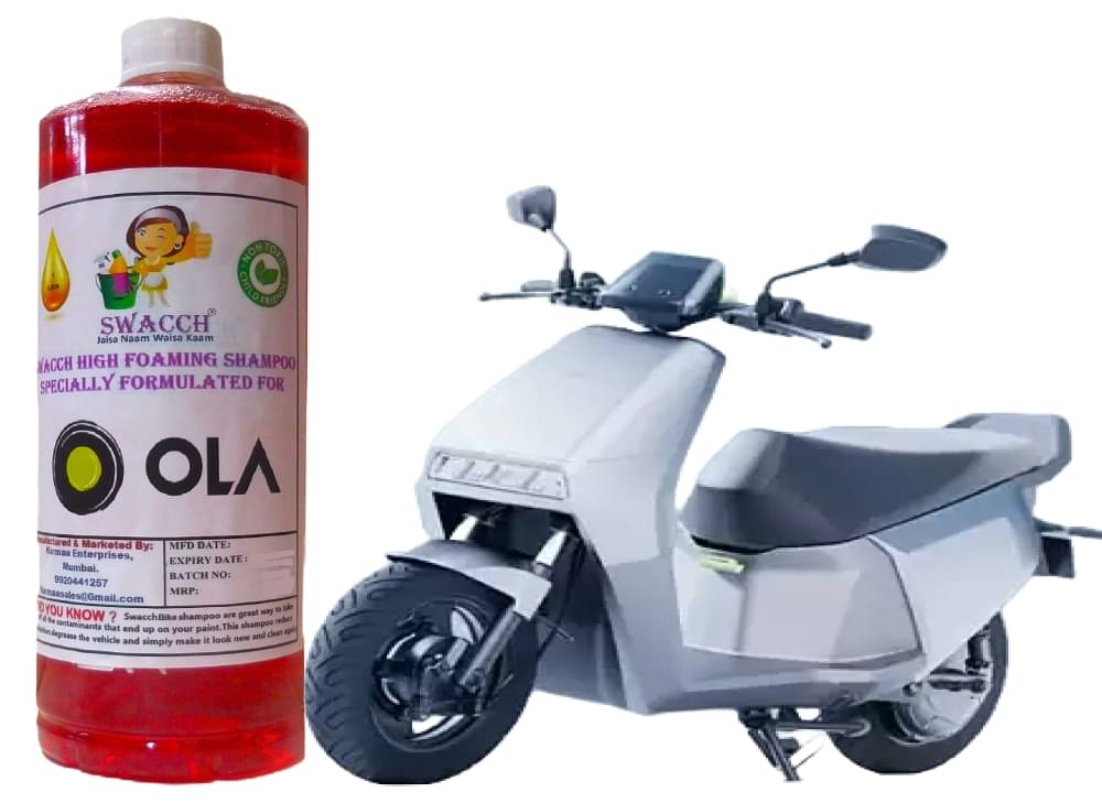High Foaming Bike Shampoo Formulated For OLA S1 Z , Thick Foam with Wax Coat I Non-Toxic Formula I Ph Balanced I Super Saver Pack I Premium Wax Formulation I Glossy & Shine I 1 Litre High Foaming Bike Shampoo Formulated For OLA S1 Z , Thick Foam with Wax Coat I Non-Toxic Formula I Ph Balanced I Super Saver Pack I Premium Wax Formulation I Glossy & Shine I 1 Litre