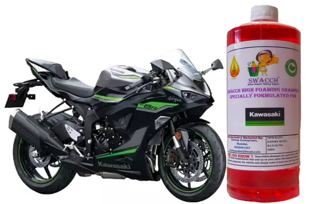 High Foaming Bike Shampoo Formulated For Kawasaki Ninja ZX- 6R , Thick Foam with Wax Coat I Non-Toxic Formula I Super Saver Pack I Premium Wax Formulation I Glossy & Shine I 1 Litre     			High Foaming Bike Shampoo Formulated For Kawasaki Ninja ZX- 6R , Thick Foam with Wax Coat I Non-Toxic Formula I Super Saver Pack I Premium Wax Formulation I Glossy & Shine I 1 Litre