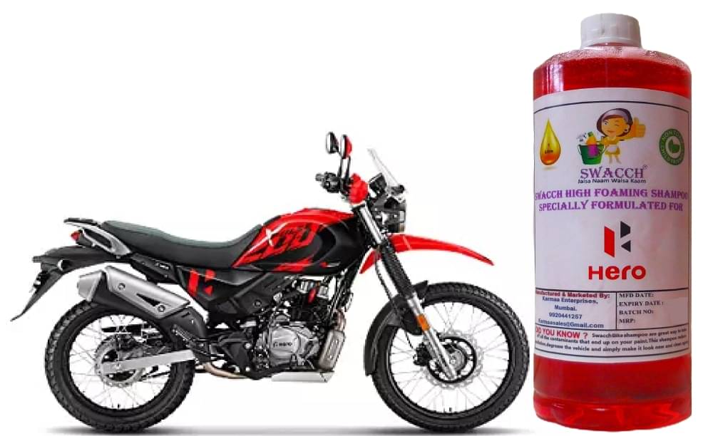     			High Foaming Bike Shampoo Formulated For Hero X Pulse 200 4v , Thick Foam with Wax Coat I Non-Toxic Formula I Super Saver Pack I Premium Wax Formulation I Glossy & Shine I 1 Litre