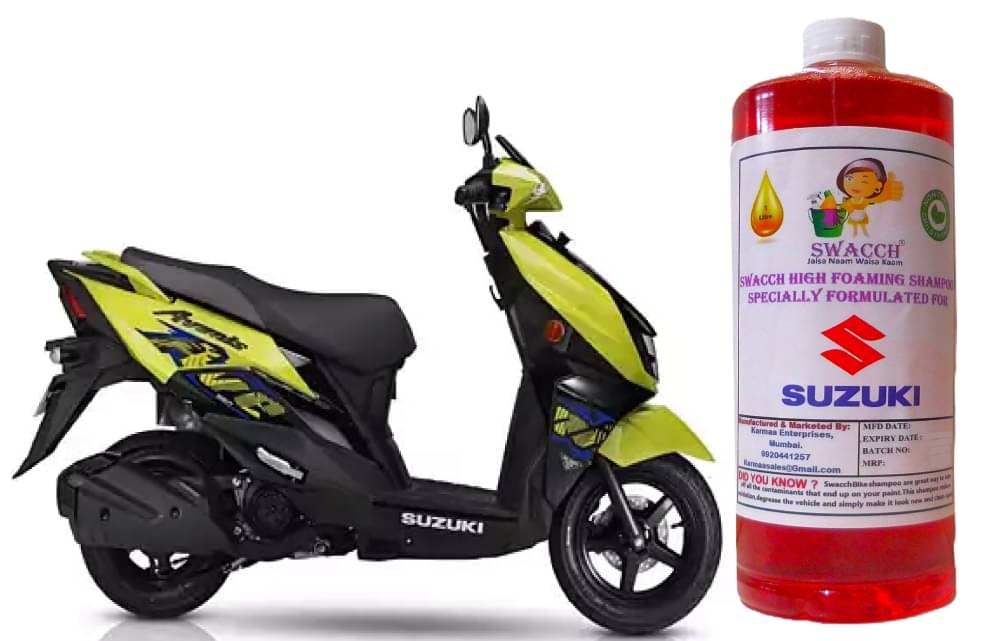 High Foaming Bike Shampoo Formulated For Suzuki Avenis 125 I Thick Foam with Wax Coat I Non-Toxic Formula I Ph Balanced I Super Saver Pack I Premium Wax Formulation I Glossy & Shine I 1 Litre High Foaming Bike Shampoo Formulated For Suzuki Avenis 125 I Thick Foam with Wax Coat I Non-Toxic Formula I Ph Balanced I Super Saver Pack I Premium Wax Formulation I Glossy & Shine I 1 Litre