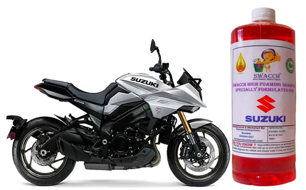 High Foaming Bike Shampoo Formulated For Suzuki Katana I Thick Foam with Wax Coat I Non-Toxic Formula I Ph Balanced I Super Saver Pack I Premium Wax Formulation I Glossy & Shine I 1 Litre     			High Foaming Bike Shampoo Formulated For Suzuki Katana I Thick Foam with Wax Coat I Non-Toxic Formula I Ph Balanced I Super Saver Pack I Premium Wax Formulation I Glossy & Shine I 1 Litre