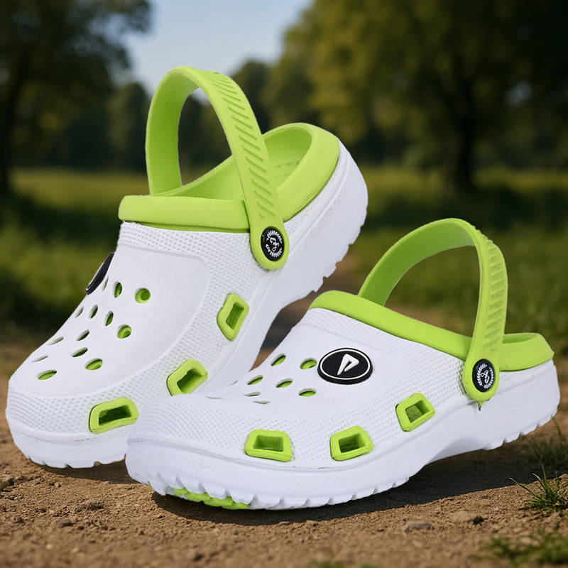     			Impakto - White Men's Clogs