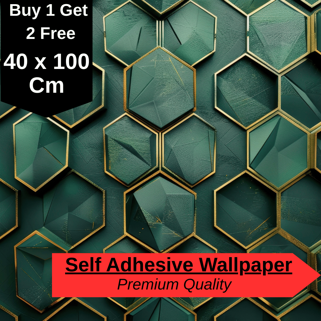     			Interawall Decor Self-Adhesive Decal Wallpaper Specific Product for Bedroom, Living Room, Kids Room, Play Room, Office | Abstract Home Wallpaper for Home Decor (Buy 1 get 2 Free, Pack of 3 Pcs,  Size-16x39 Inches Each Strip)