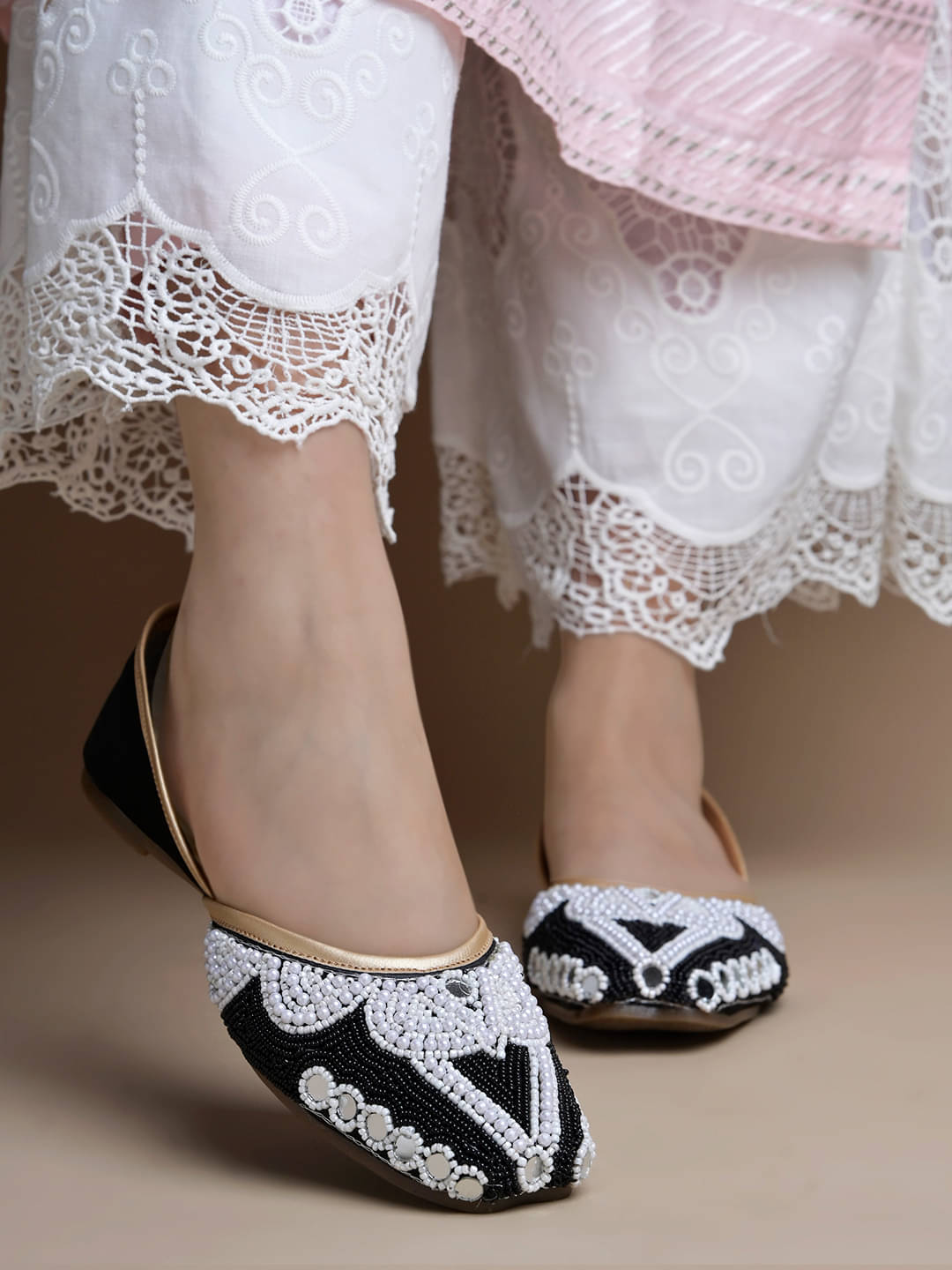 JM Looks Black Women's Ethnic Ballerinas     			JM Looks Black Women's Ethnic Ballerinas