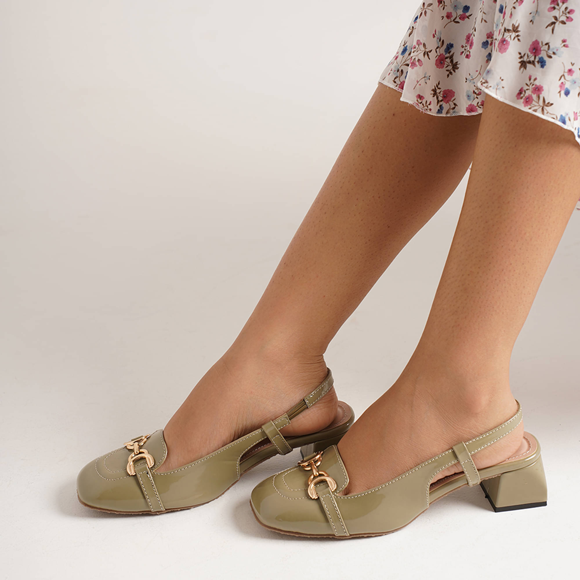 JM Looks Green Women's Pumps Heels     			JM Looks Green Women's Pumps Heels
