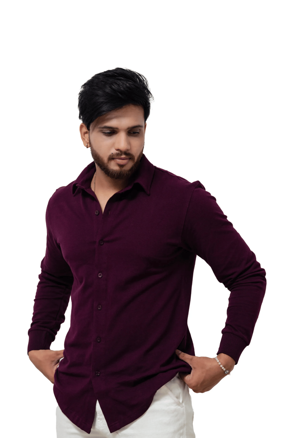 LYNX 100% Cotton Regular Fit Solids Full Sleeves Men's Casual Shirt - Maroon ( Pack of 1 )     			LYNX 100% Cotton Regular Fit Solids Full Sleeves Men's Casual Shirt - Maroon ( Pack of 1 )