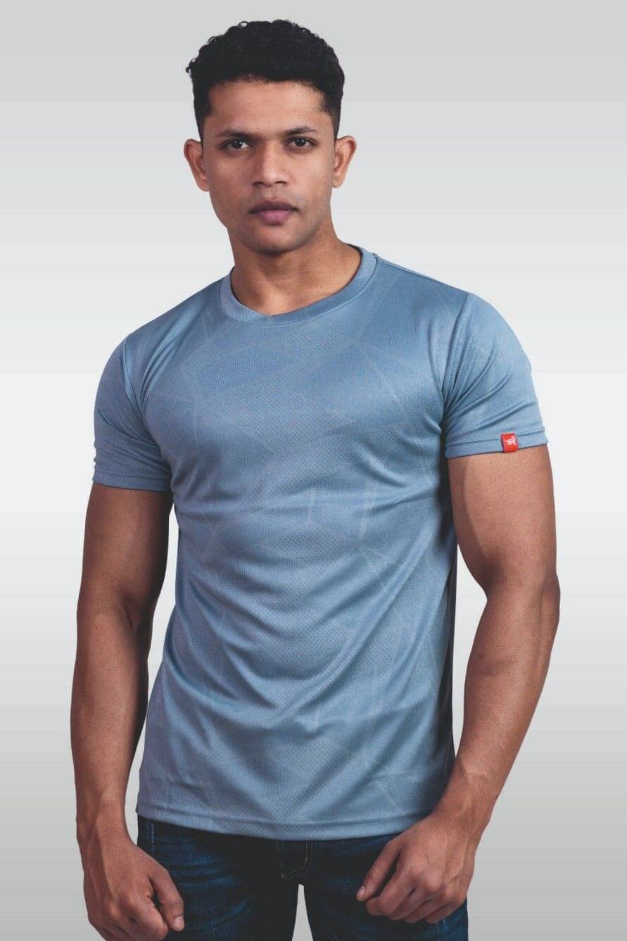 LYNX Men Cotton Relaxed Fit Self Design T-Shirt ( Beige )     			LYNX Men Cotton Relaxed Fit Self Design T-Shirt ( Beige )