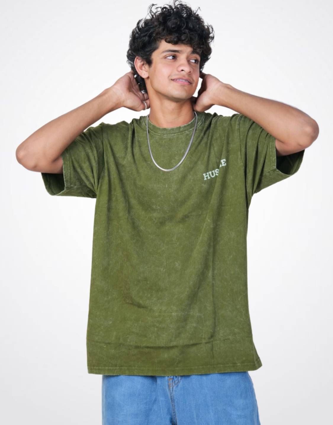 LYNX Men Cotton Relaxed Fit Printed T-Shirt ( Olive ) LYNX Men Cotton Relaxed Fit Printed T-Shirt ( Olive )