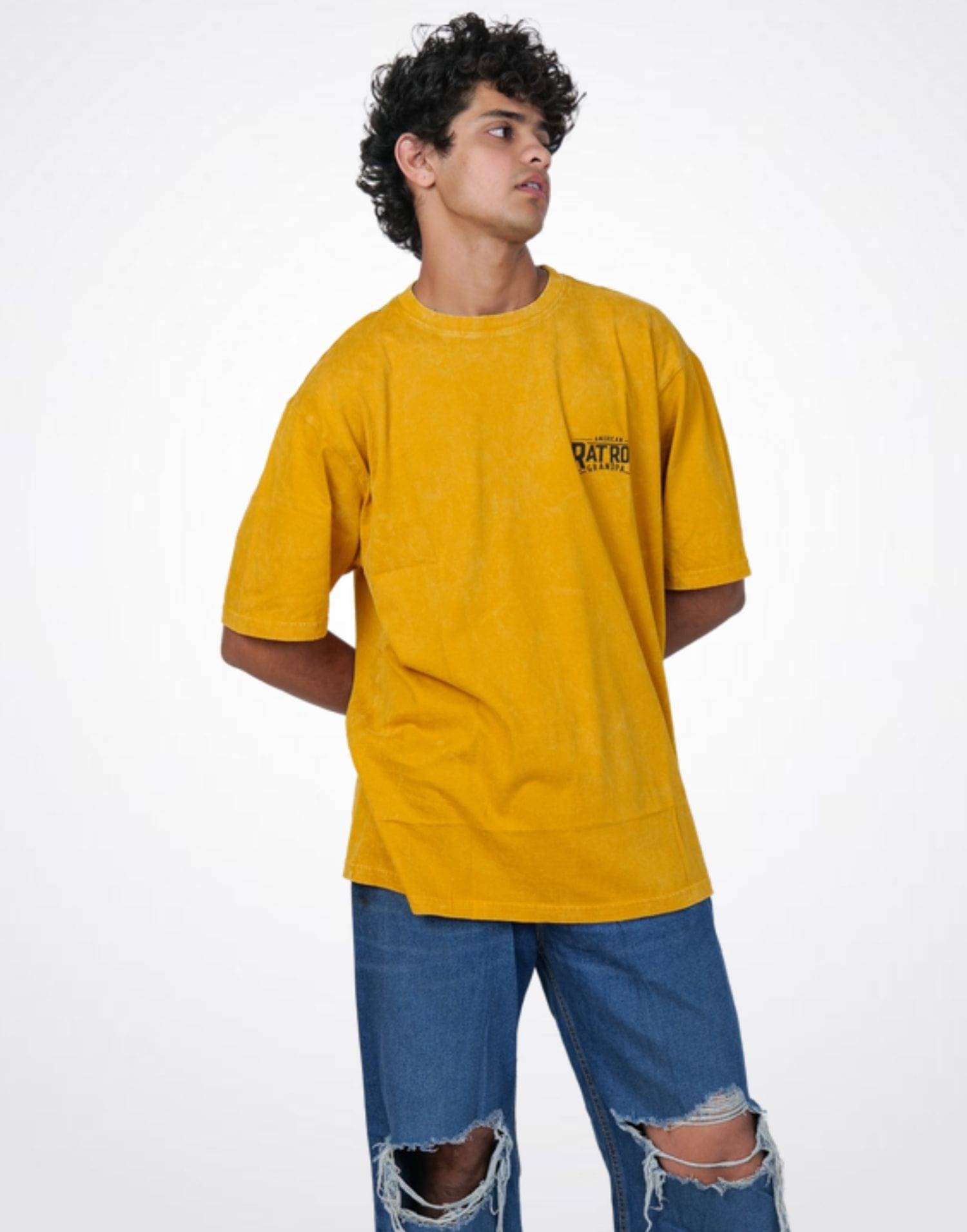 LYNX Men Cotton Relaxed Fit Printed T-Shirt ( Yellow ) LYNX Men Cotton Relaxed Fit Printed T-Shirt ( Yellow )