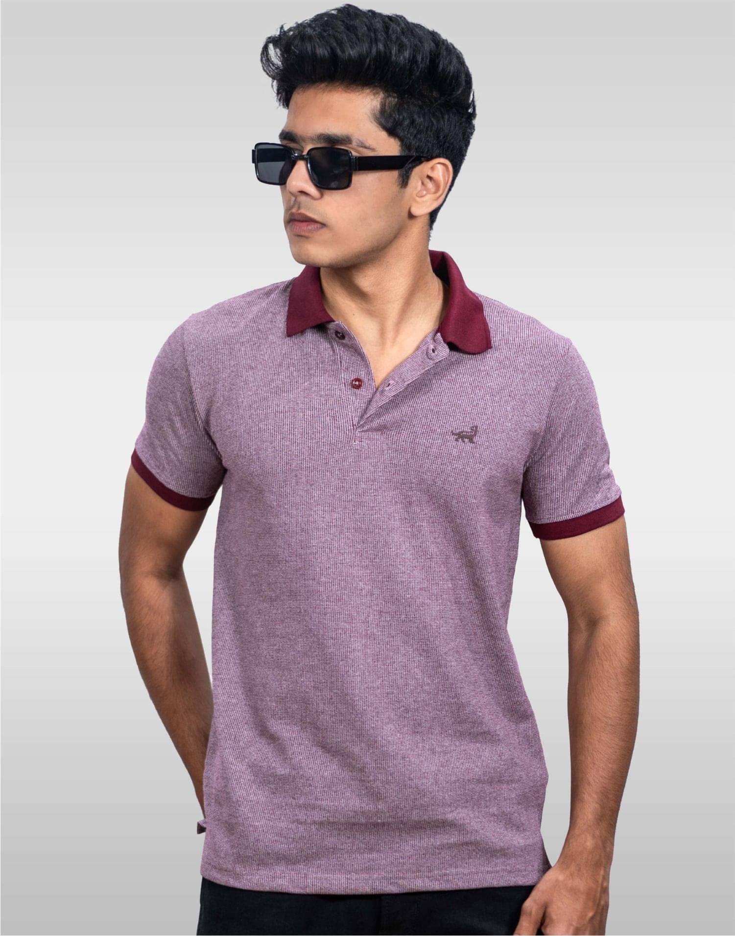 LYNX Men Cotton Relaxed Fit Striped T-Shirt ( Brown )     			LYNX Men Cotton Relaxed Fit Striped T-Shirt ( Brown )