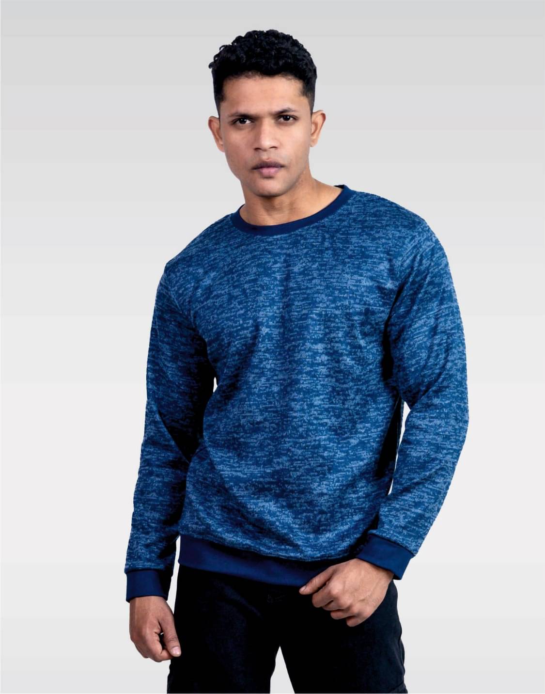LYNX Men Cotton Relaxed Fit Self Design T-Shirt ( Navy Blue )     			LYNX Men Cotton Relaxed Fit Self Design T-Shirt ( Navy Blue )