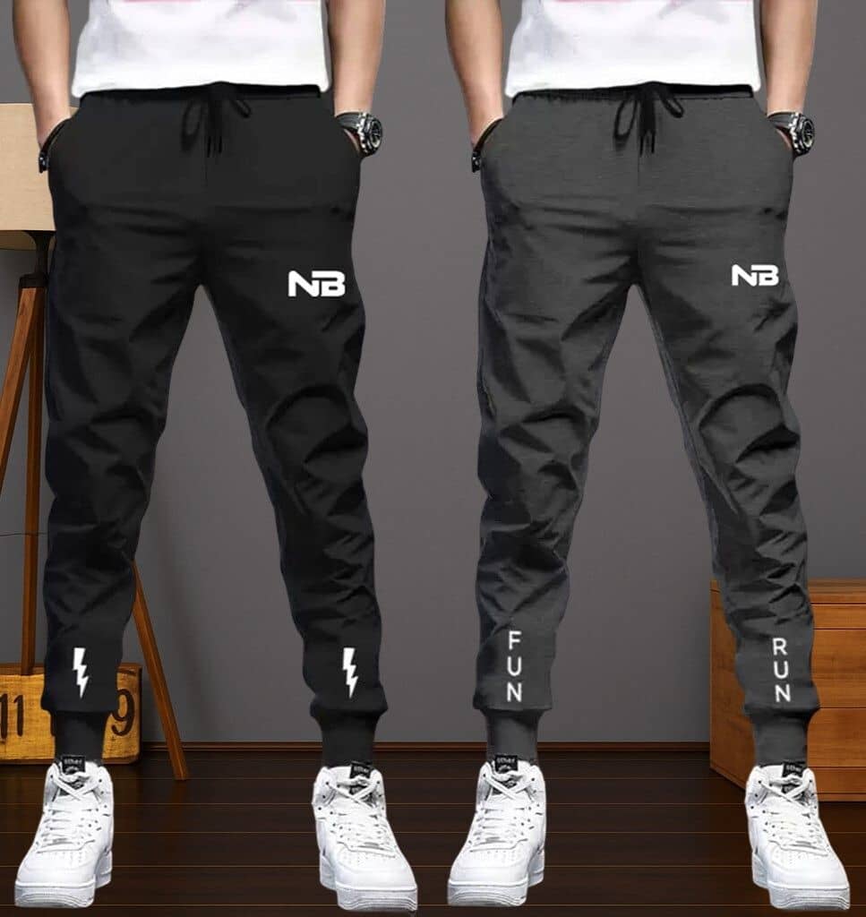 Lieo Trend Multicolor 7 Polyester Men's Sports Trackpants ( Pack of 2 ) - Track Pants | Buy online on ZillyBuy