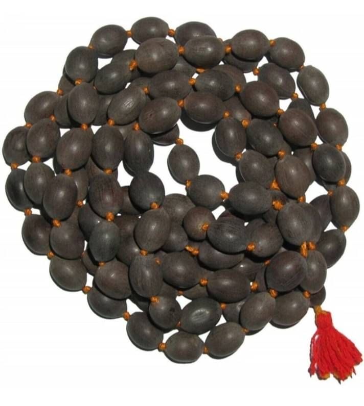     			Lord Shiva Metals Black Men's Religious Mala ( Pack of 1 )