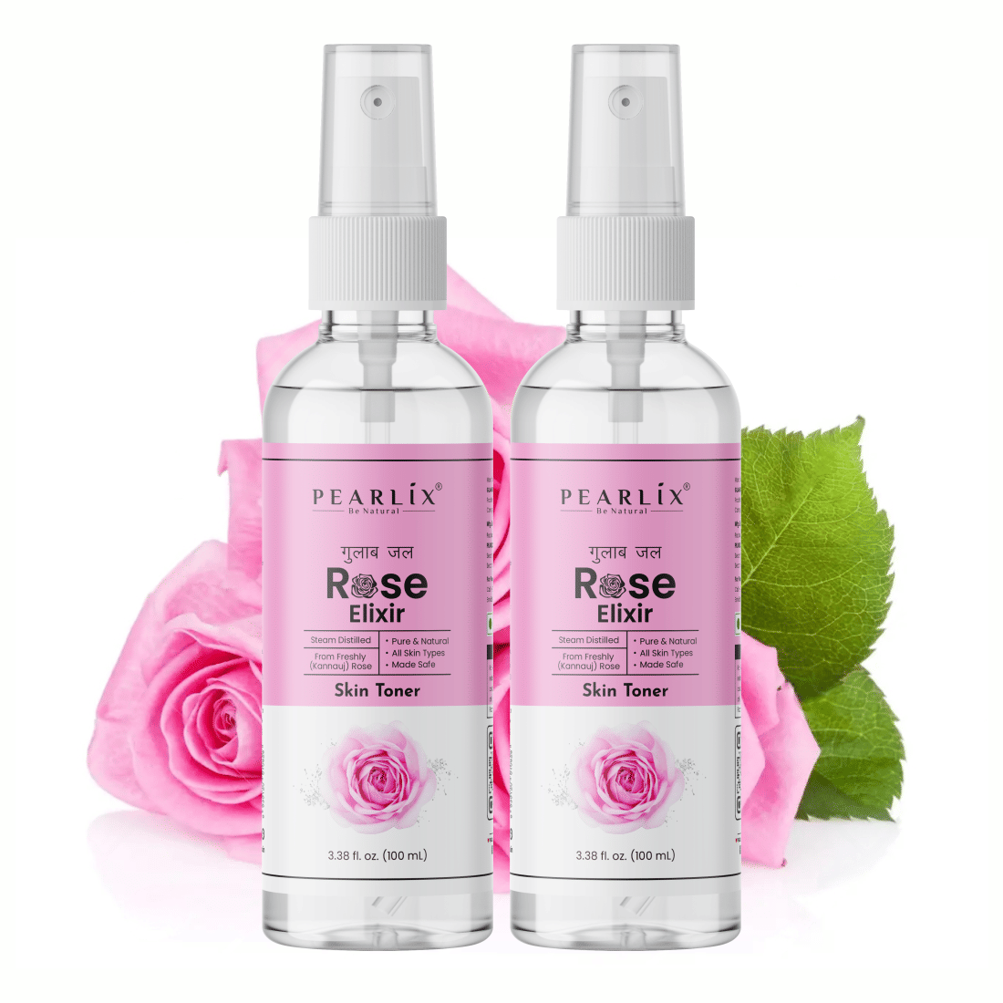 Natural Rose Water Herbal Skin Toner Keeps skin scented and moisturized Maintain skin's pH balance Prevents acne Suitable for All Skin Types (Each 100ml Pack of 2)     			Natural Rose Water Herbal Skin Toner Keeps skin scented and moisturized Maintain skin's pH balance Prevents acne Suitable for All Skin Types (Each 100ml Pack of 2)