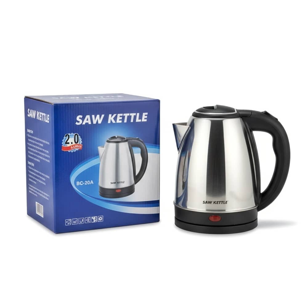 NilantiX Silver litres Stainless Steel Multifunctional Kettle