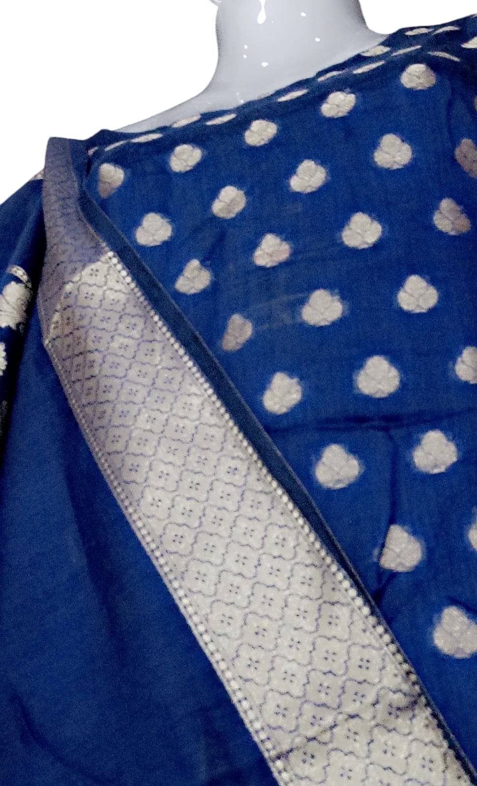 No Women Chanderi Solid A-line Kurti With Salwar ( Blue ) No Women Chanderi Solid A-line Kurti With Salwar ( Blue )