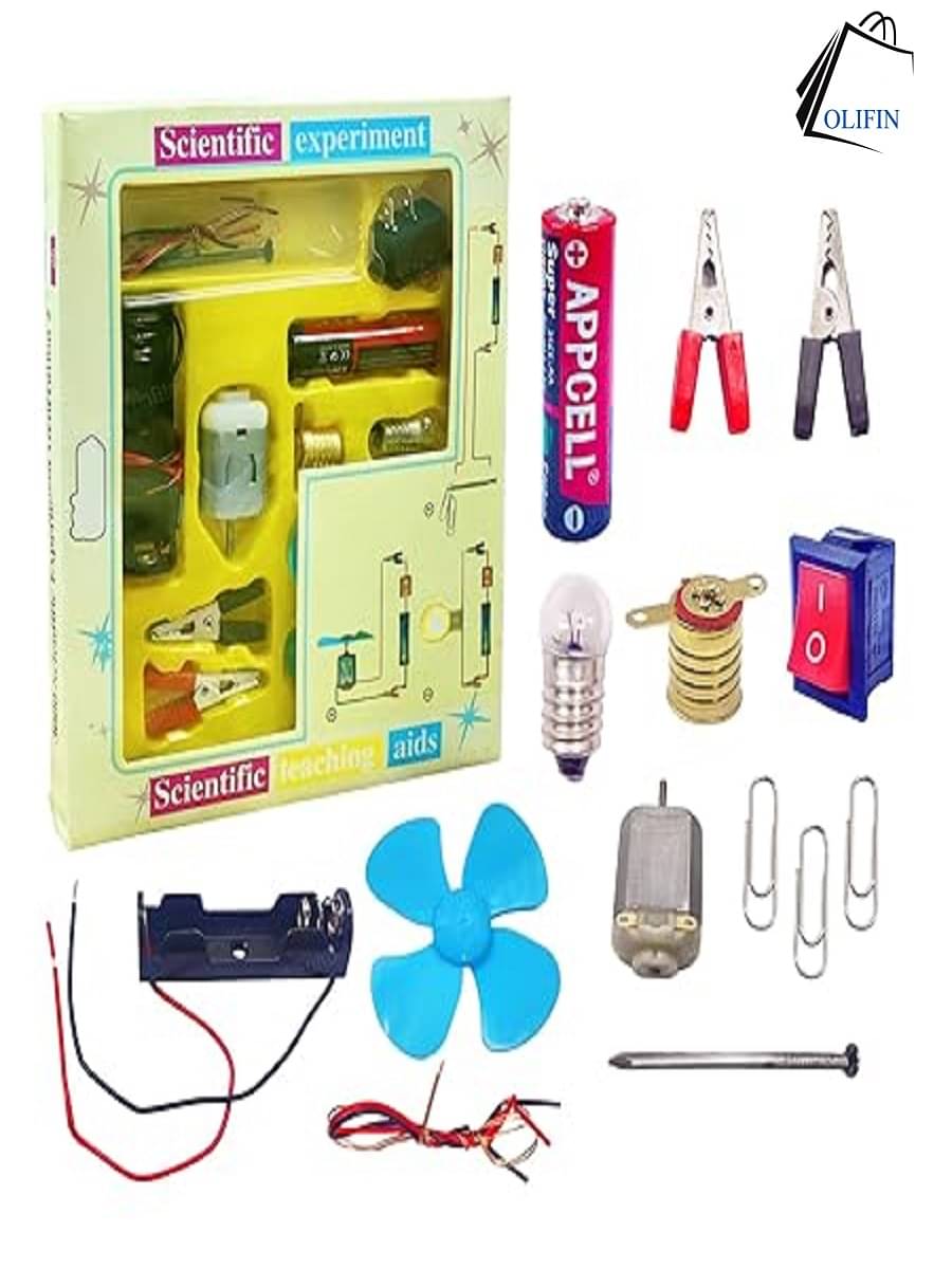     			OLIFIN Science Experiment Kit – Science Kit for Kids, STEM Kit, Electric Circuit Kit for Students, DIY Science Kit for Students, Science Experiment Kit - Random Color Pack of 1