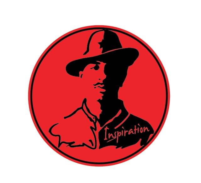     			PEACOCKRIDE Bhagat Singh Bike Sticker ( PVC Vinyl )