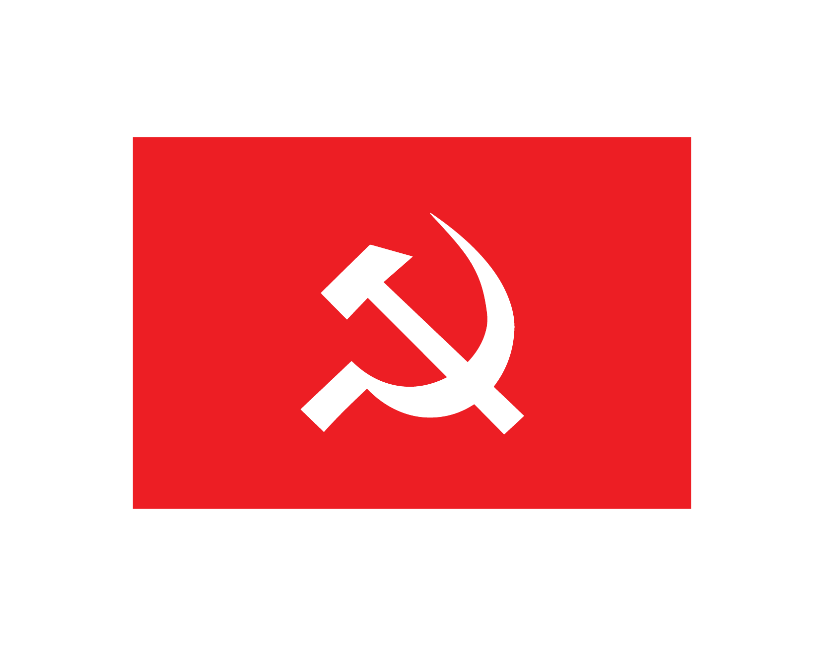     			PEACOCKRIDE Communist Party of India I CPI I Flag Bike Sticker ( PVC Vinyl )