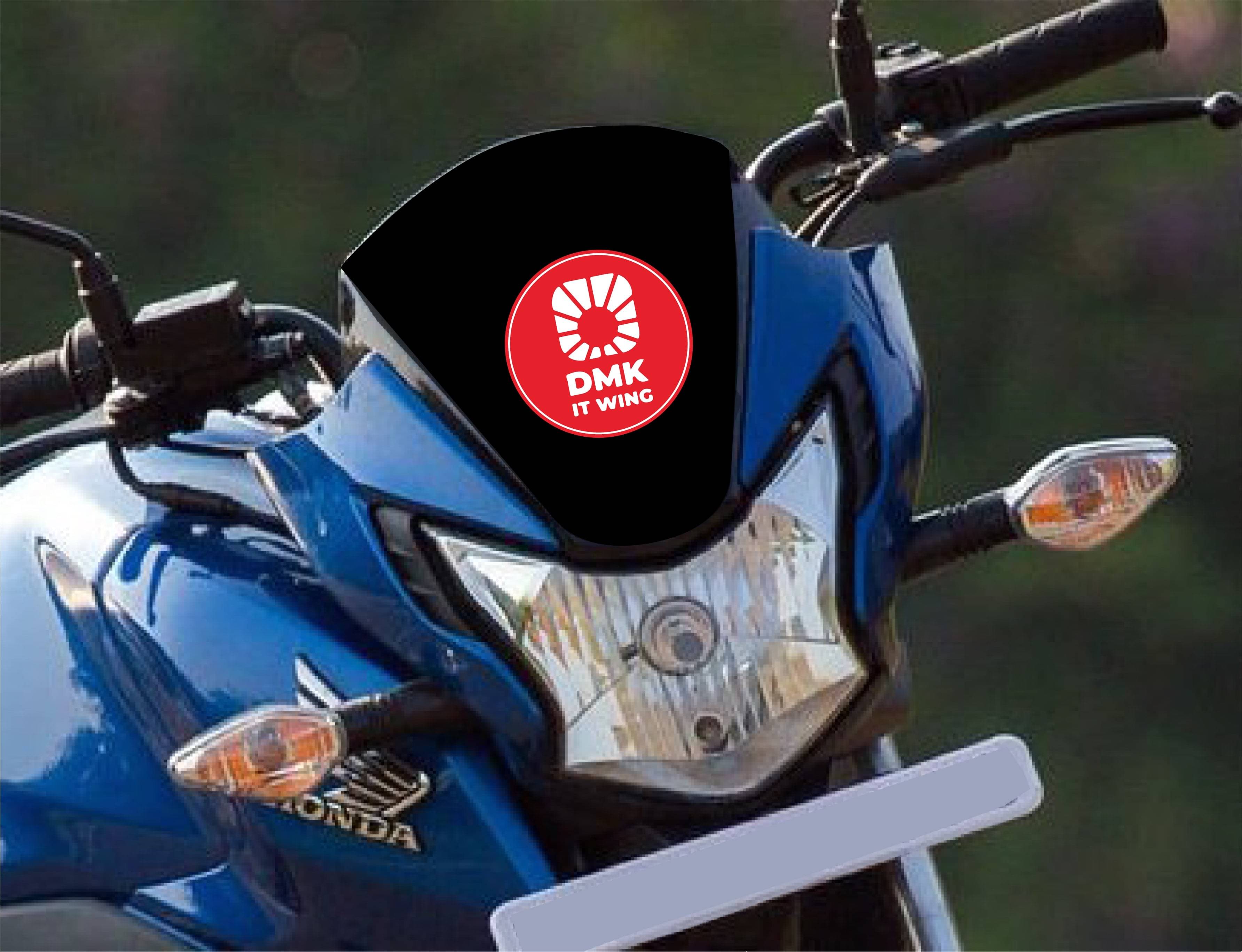 PEACOCKRIDE DMK IT Wing I Dravida Munnetra Kazhagam I DMK I Bike Sticker ( PVC Vinyl ) PEACOCKRIDE DMK IT Wing I Dravida Munnetra Kazhagam I DMK I Bike Sticker ( PVC Vinyl )