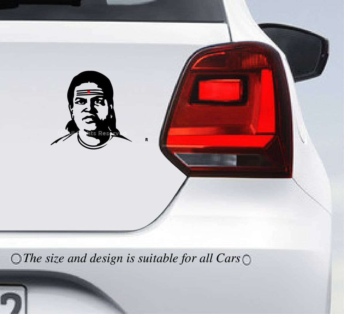 PEACOCKRIDE Deiva Thirumaganar Pasumpon Muthuramalinga Thevar Car Bumper Sticker ( PVC Vinyl )     			PEACOCKRIDE Deiva Thirumaganar Pasumpon Muthuramalinga Thevar Car Bumper Sticker ( PVC Vinyl )
