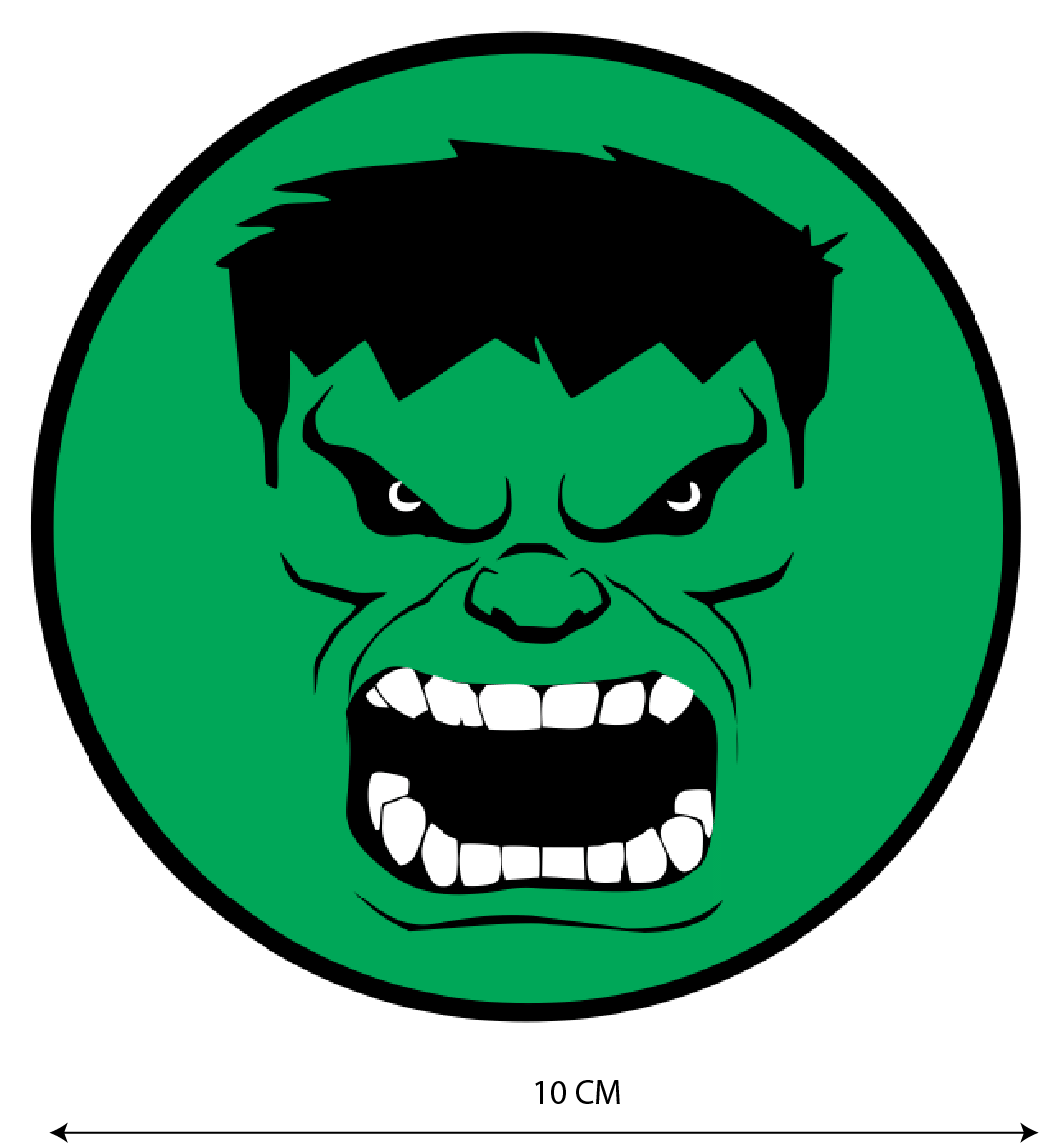     			PEACOCKRIDE Hulk I Super Heroes Bike Sticker ( PVC Vinyl )