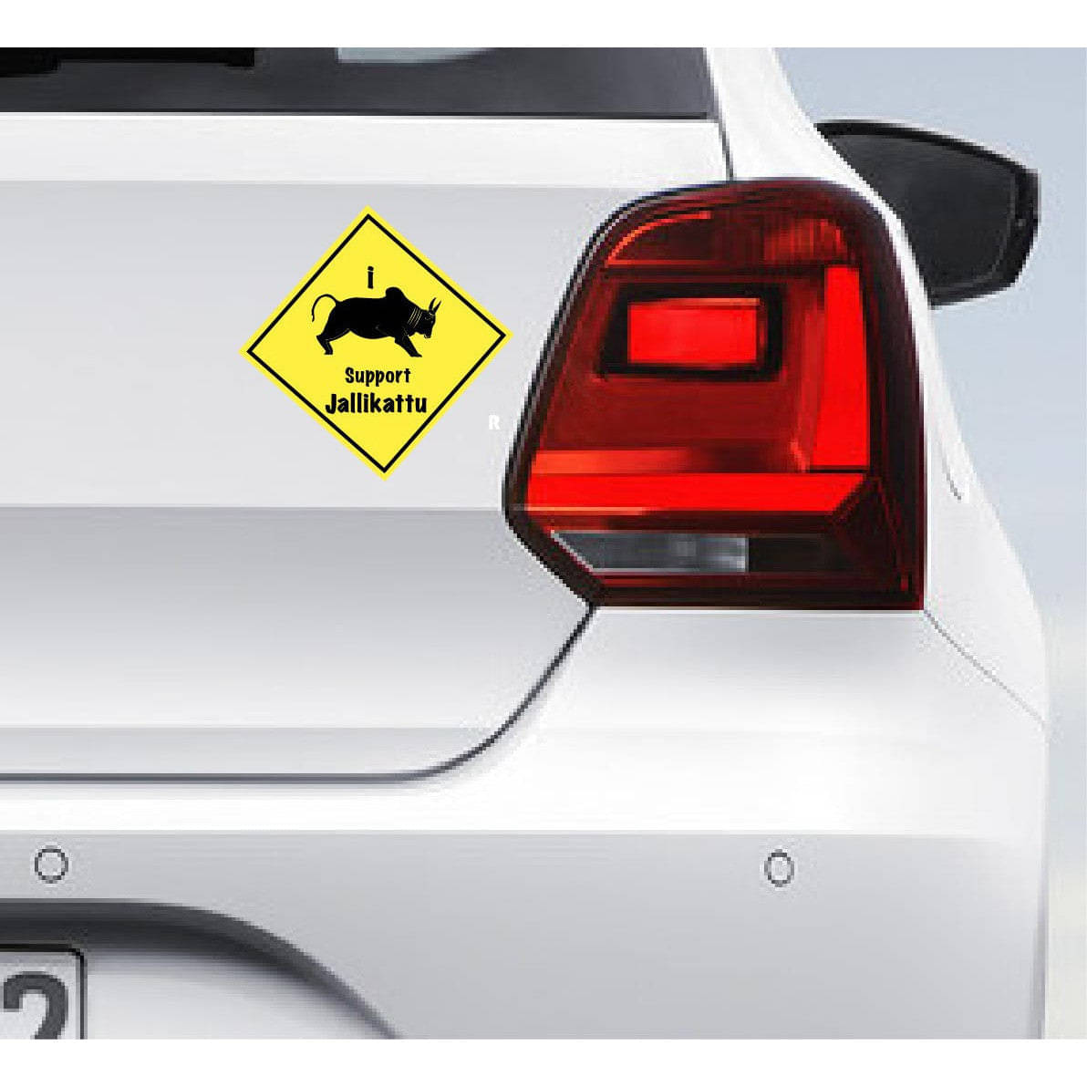 PEACOCKRIDE I Support Jallikattu Car Bumper Sticker ( PVC Vinyl )     			PEACOCKRIDE I Support Jallikattu Car Bumper Sticker ( PVC Vinyl )