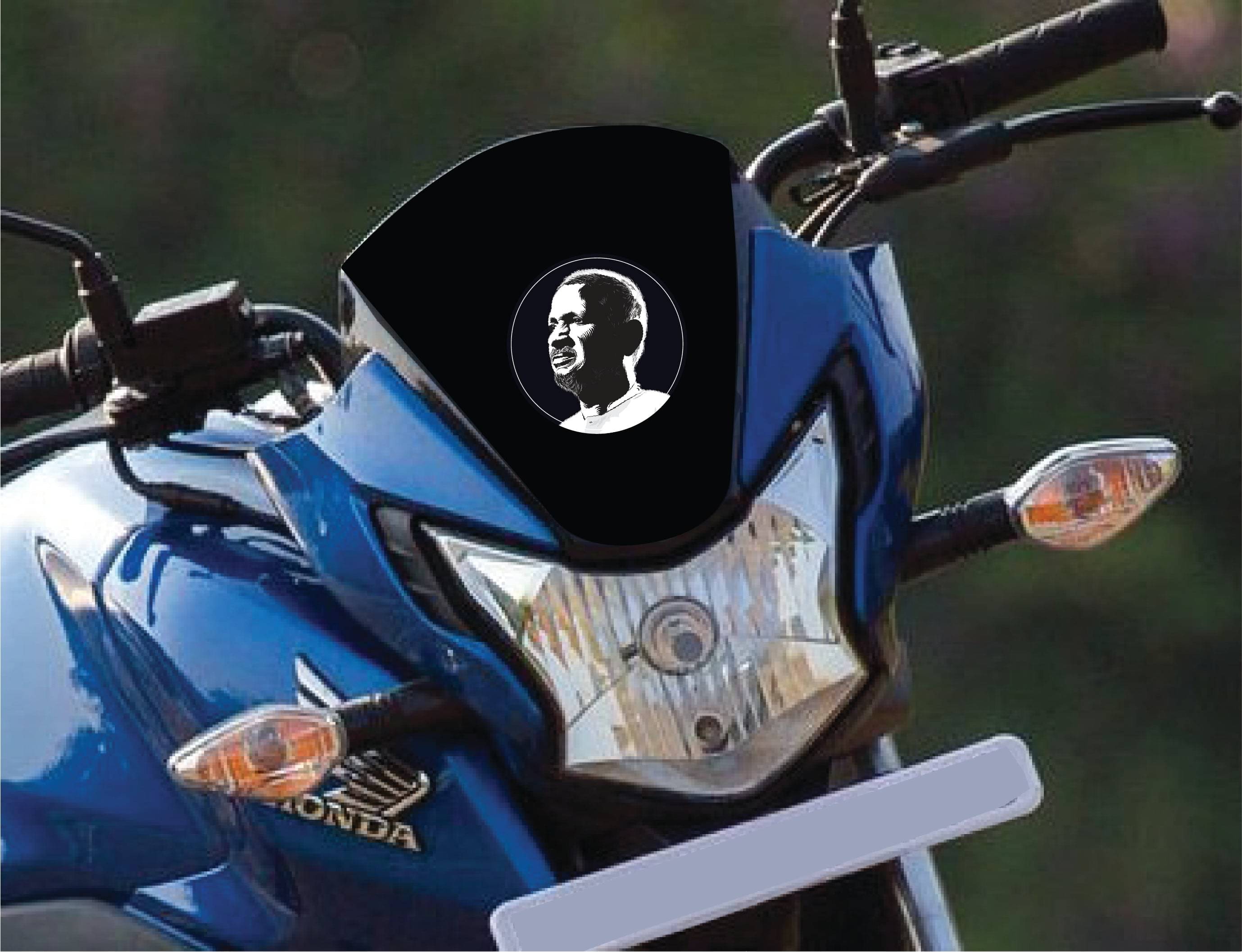     			PEACOCKRIDE Illayaraja I Isaignani Illayaraja I Bike Sticker ( PVC Vinyl )