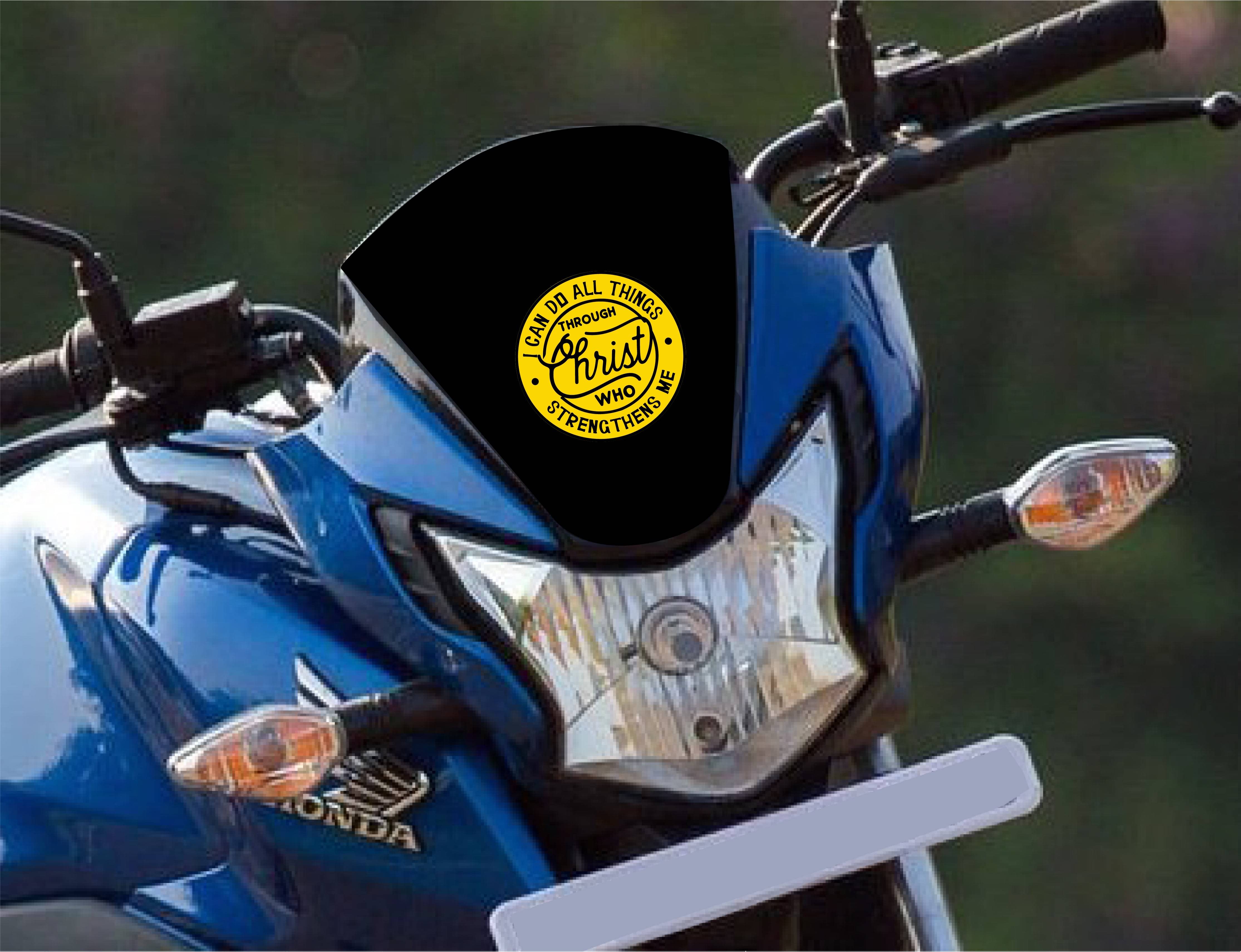 PEACOCKRIDE Jesus I Through Christ I Jesus Christ I Bible Quote I Bike Sticker ( PVC Vinyl ) PEACOCKRIDE Jesus I Through Christ I Jesus Christ I Bible Quote I Bike Sticker ( PVC Vinyl )