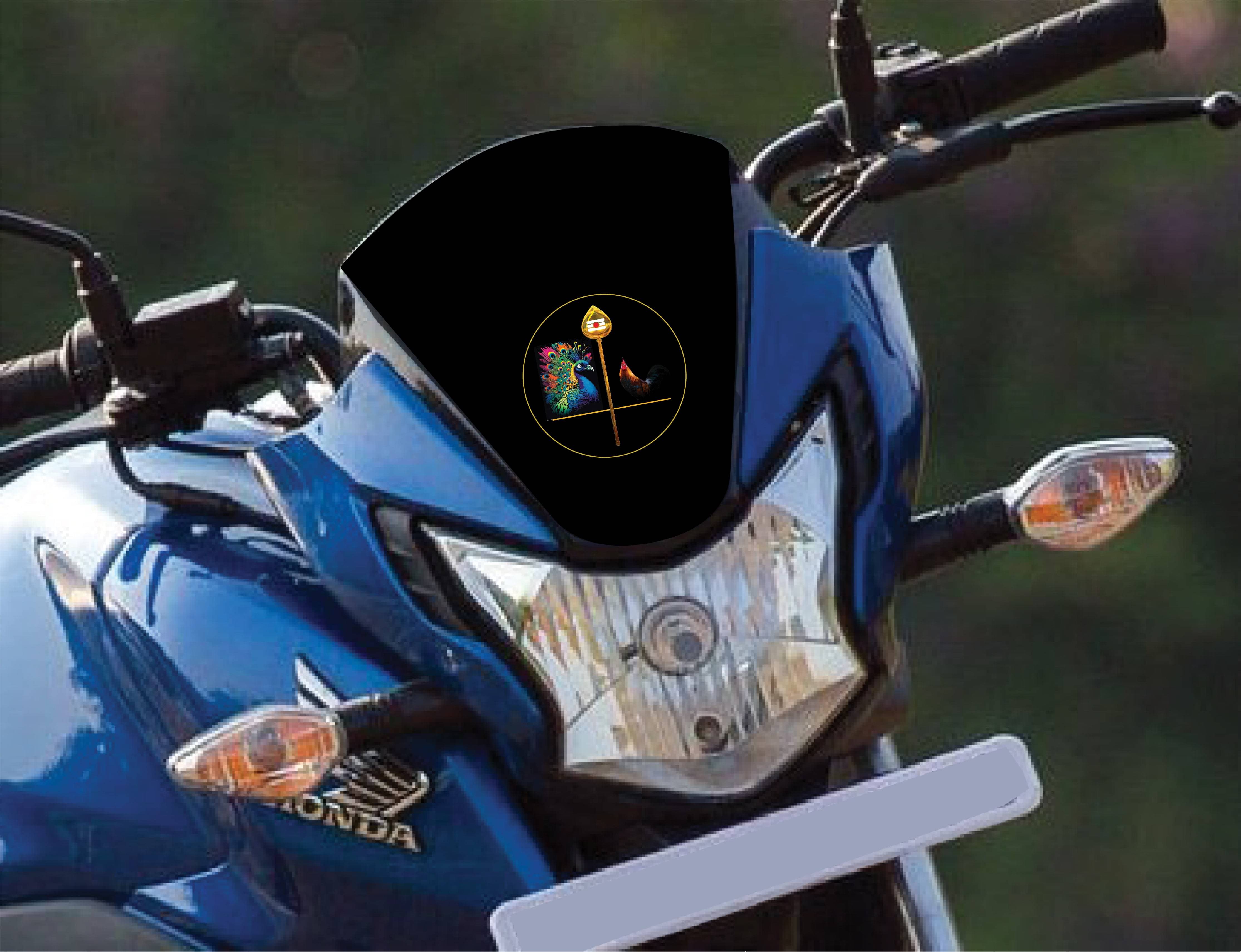 PEACOCKRIDE Lord Kandhan I Vel Mayil Seval I Murugan I Bike Sticker ( PVC Vinyl ) PEACOCKRIDE Lord Kandhan I Vel Mayil Seval I Murugan I Bike Sticker ( PVC Vinyl )