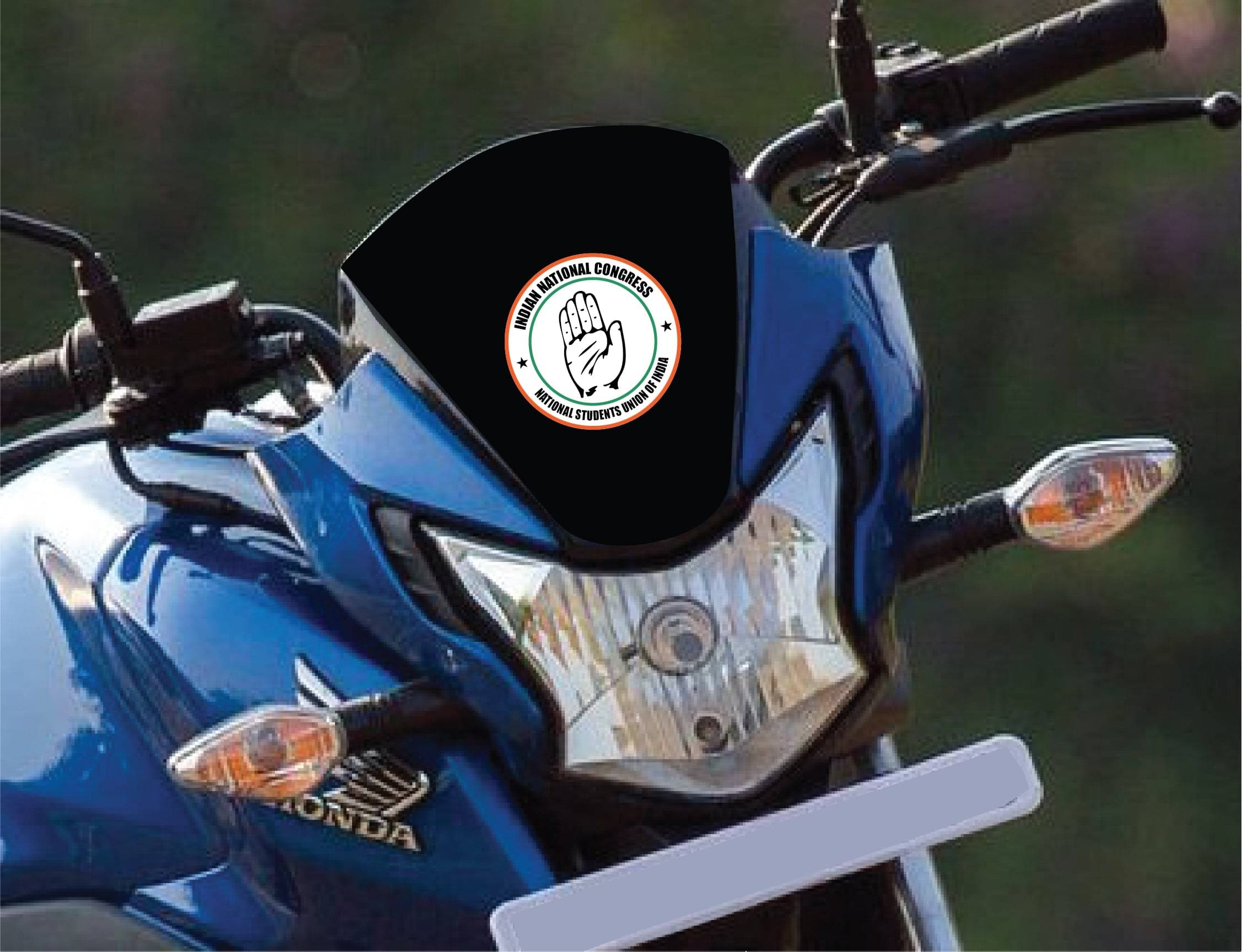 PEACOCKRIDE NSUI I Indian National Congress I Frontal Organizations I INC Party I INC I Bike Stickers ( PVC Vinyl ) PEACOCKRIDE NSUI I Indian National Congress I Frontal Organizations I INC Party I INC I Bike Stickers ( PVC Vinyl )