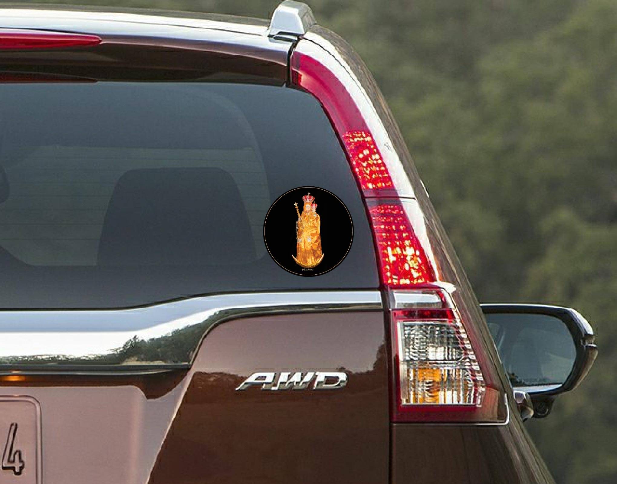 PEACOCKRIDE Our Lady of Velankanni I Velankanni Matha I Jesus Christ I Car Window Sticker ( PVC Vinyl )     			PEACOCKRIDE Our Lady of Velankanni I Velankanni Matha I Jesus Christ I Car Window Sticker ( PVC Vinyl )