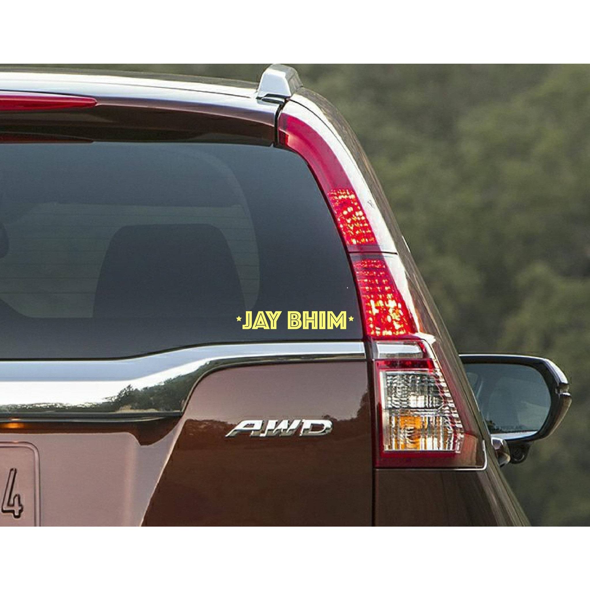     			PEACOCKRIDE PEACOCKRIDE Jaybhim Car Window Decal ( PVC Vinyl )