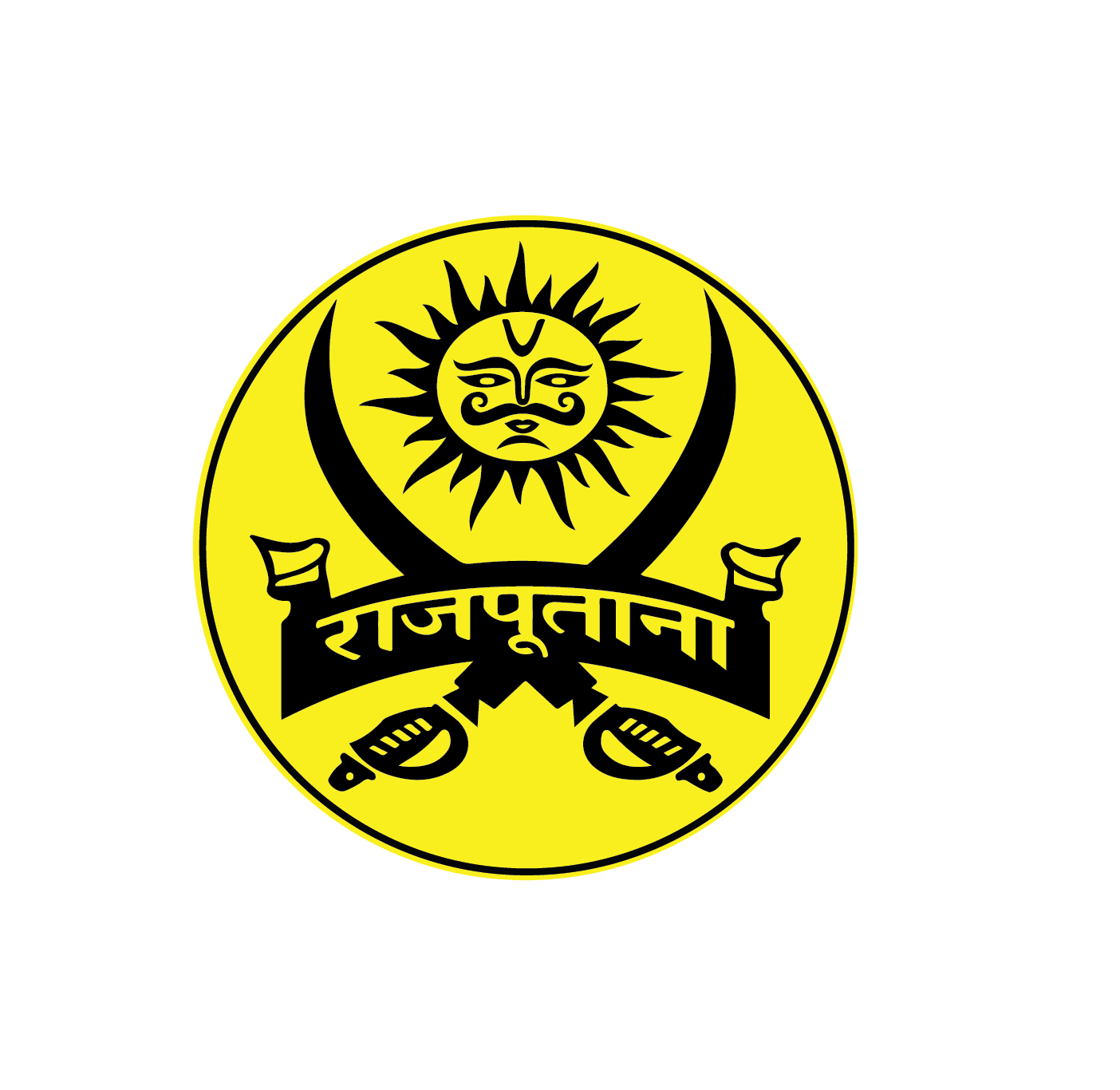     			PEACOCKRIDE Rajputana I Rajput Bike Sticker ( PVC Vinyl )