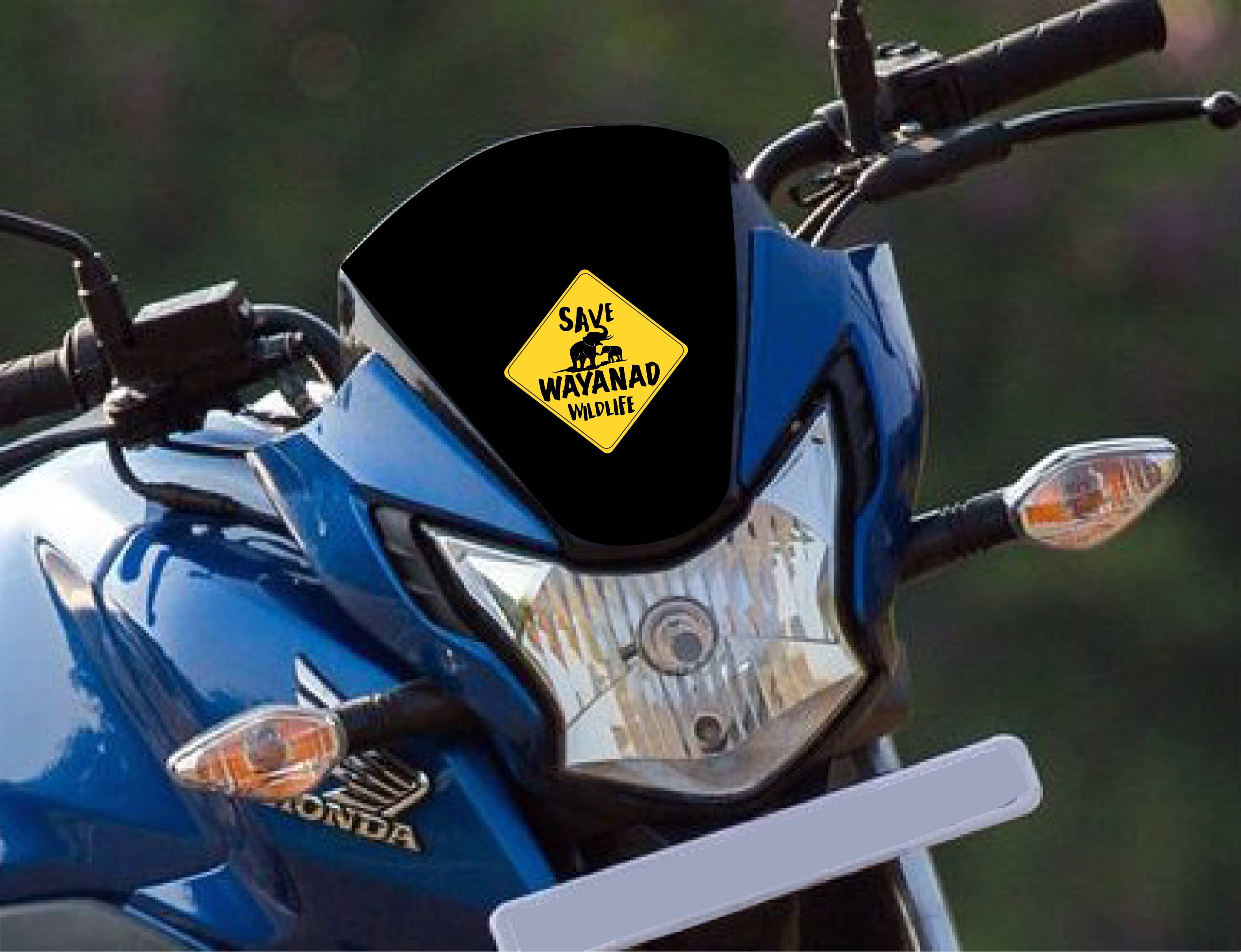 PEACOCKRIDE Save Wayanad Wild Life I Save Elephant I Forest I Environmental I Bike Sticker ( PVC Vinyl ) PEACOCKRIDE Save Wayanad Wild Life I Save Elephant I Forest I Environmental I Bike Sticker ( PVC Vinyl )
