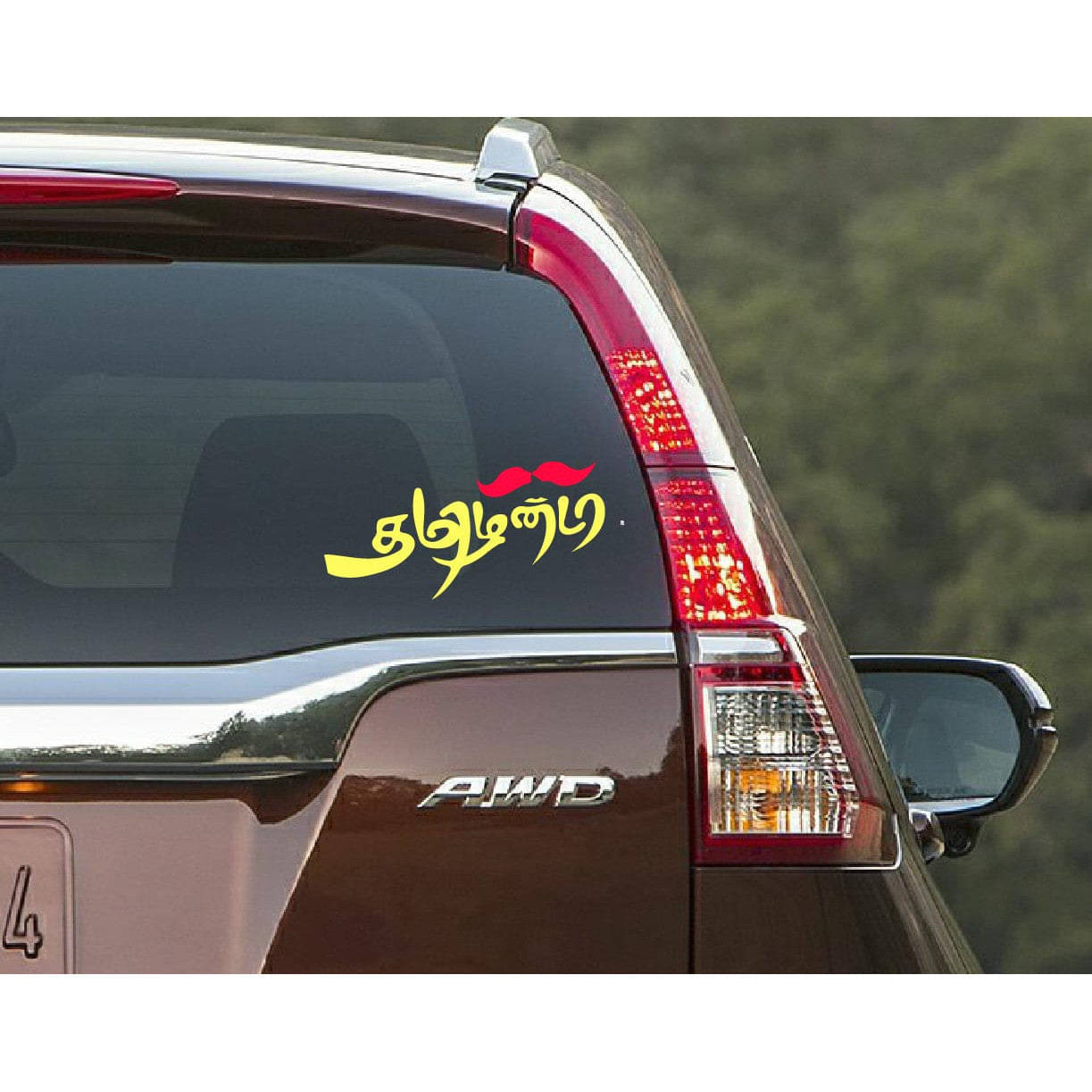     			PEACOCKRIDE Tamilanda Car Window Decal ( PVC Vinyl )