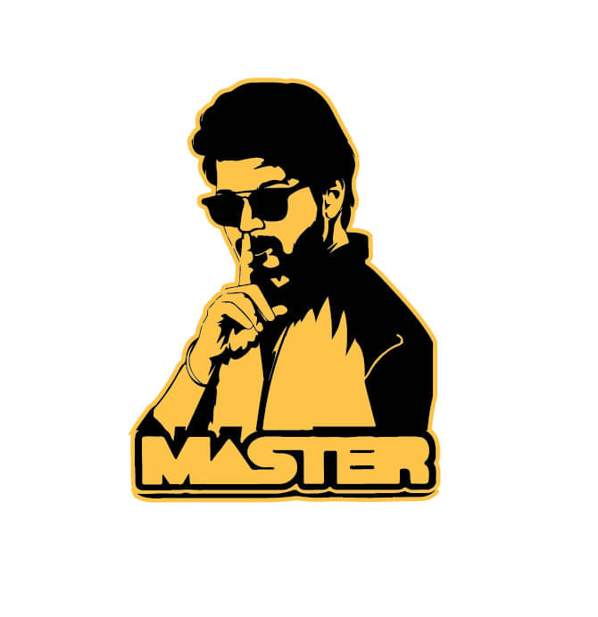    			PEACOCKRIDE Thalapathy Vijay I Master Bike Decal ( PVC Vinyl )