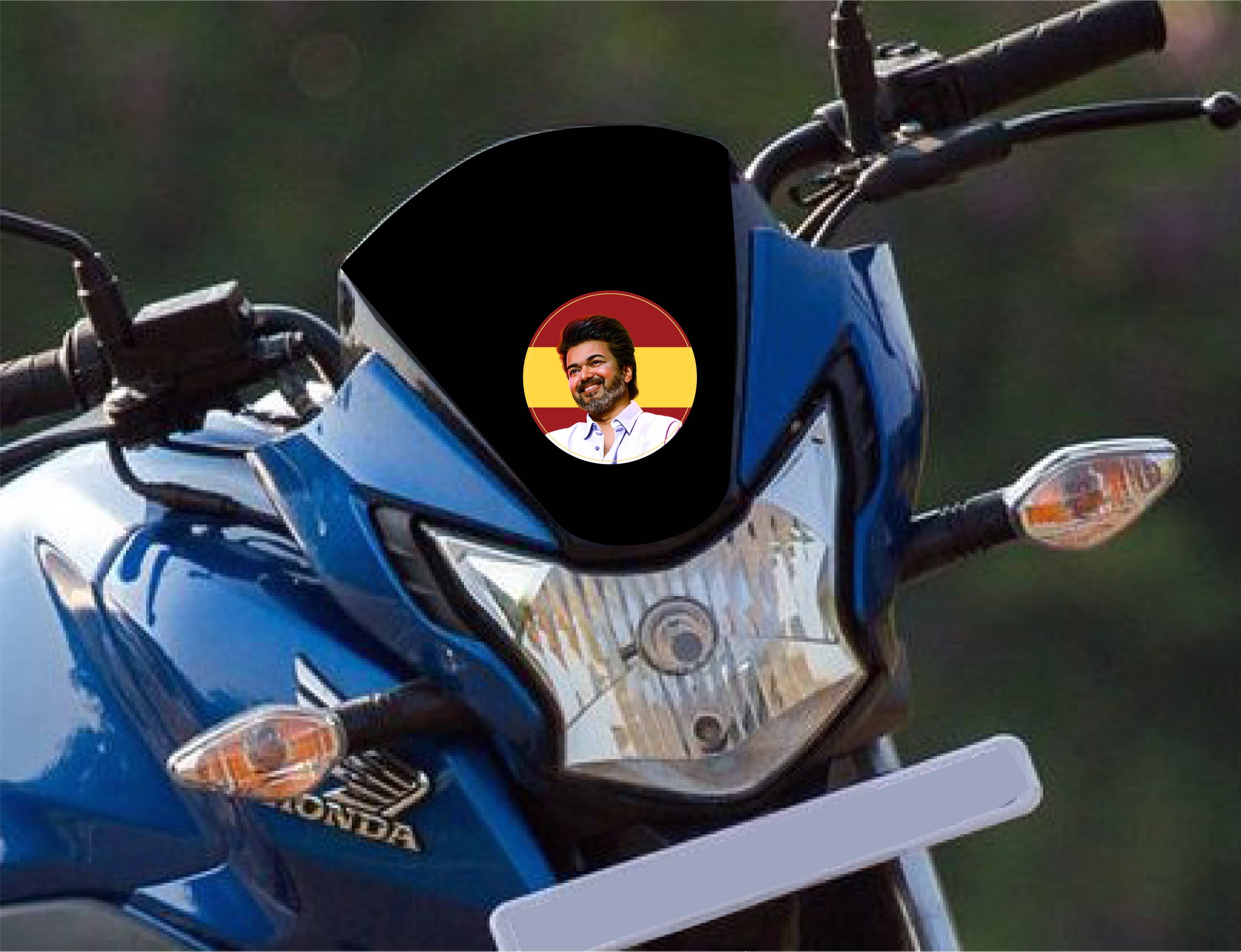 PEACOCKRIDE Thalapathy Vijay I Tamilaga Vettri Kazhagam I TVK I TVK Flag I Bike Sticker ( PVC Vinyl ) PEACOCKRIDE Thalapathy Vijay I Tamilaga Vettri Kazhagam I TVK I TVK Flag I Bike Sticker ( PVC Vinyl )