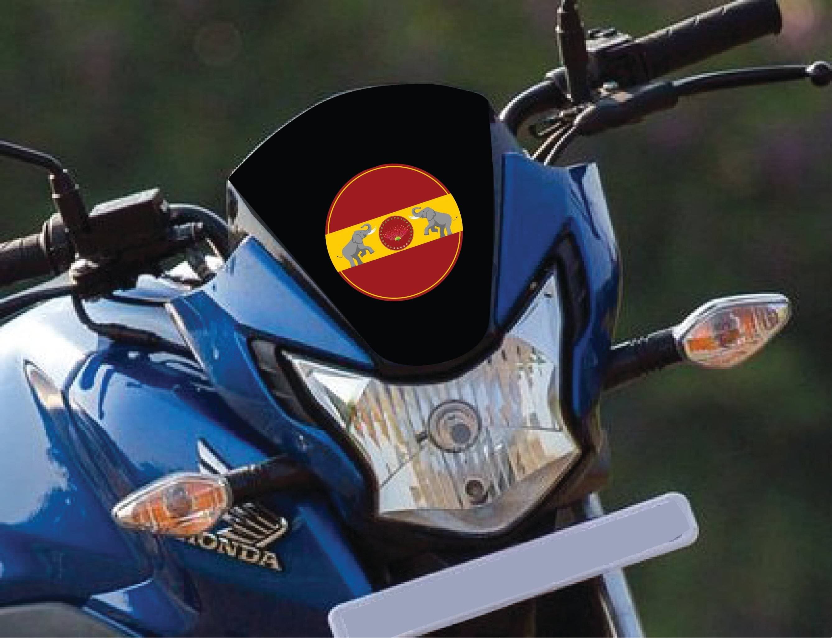 PEACOCKRIDE Thanga Thalapathy Vijay I Tamilaga Vettri Kazhagam I TVK I TVK Flag I Bike Sticker ( PVC Vinyl ) PEACOCKRIDE Thanga Thalapathy Vijay I Tamilaga Vettri Kazhagam I TVK I TVK Flag I Bike Sticker ( PVC Vinyl )