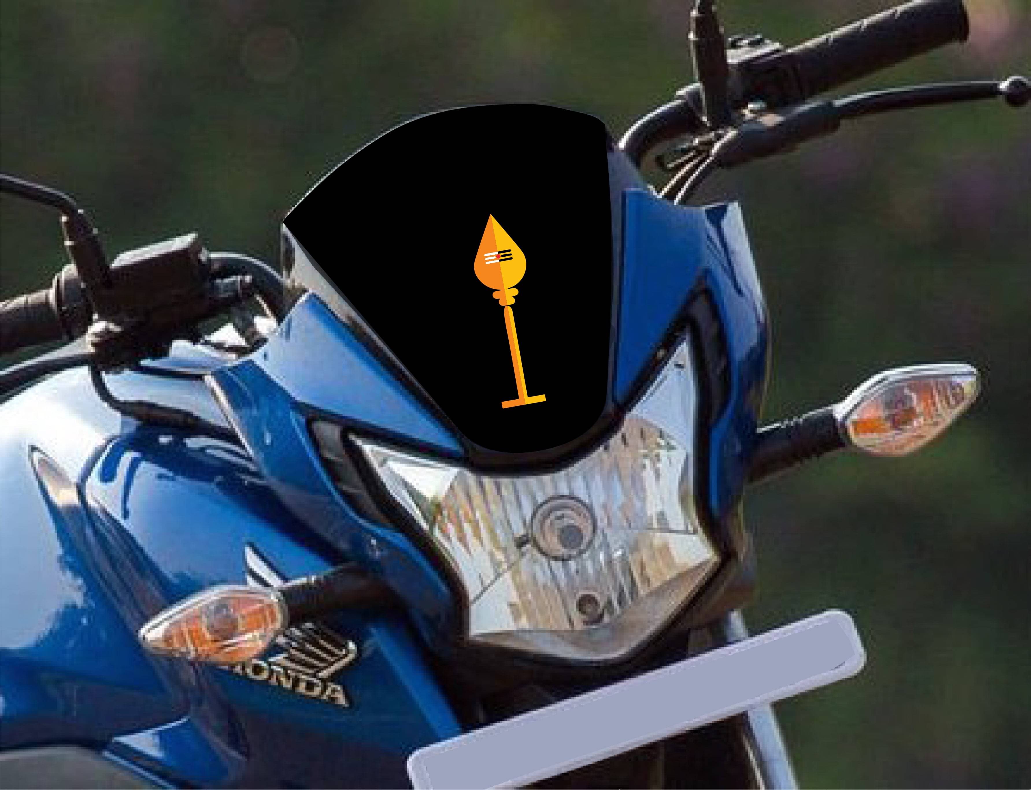     			PEACOCKRIDE Vel I Lord Murugan I Bike Sticker ( PVC Vinyl )