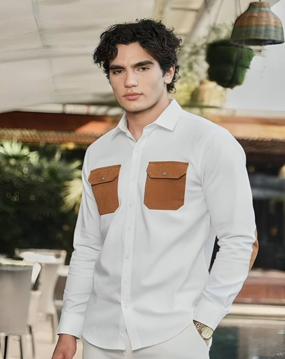 PLUS PARADISE Cotton Blend Regular Fit Solids Full Sleeves Men's Casual Shirt - White ( Pack of 1 )     			PLUS PARADISE Cotton Blend Regular Fit Solids Full Sleeves Men's Casual Shirt - White ( Pack of 1 )