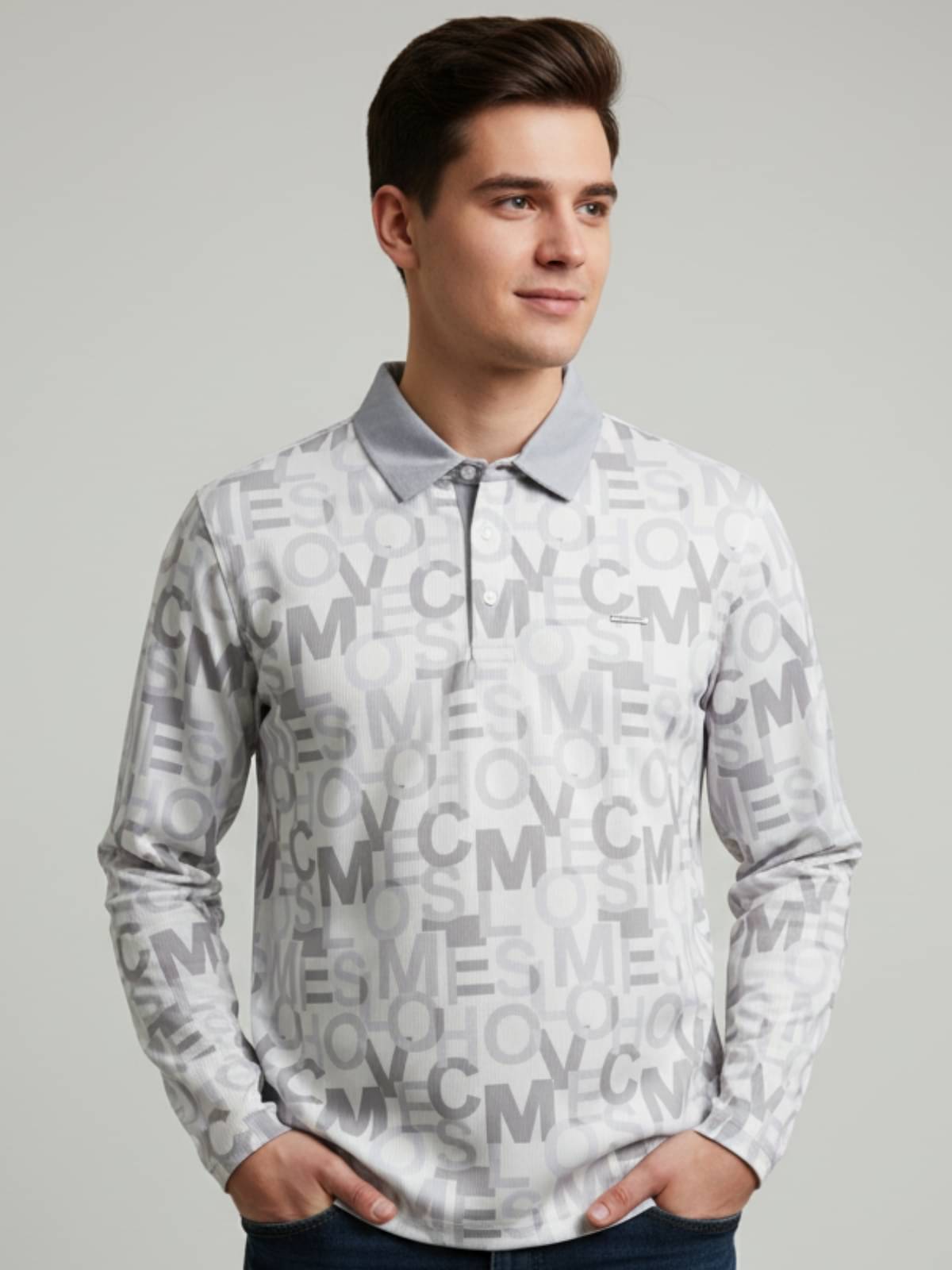 ParcelYard Cotton Blend Polo Collar Men's Sweatshirt - Grey ( Pack of 1 ) ParcelYard Cotton Blend Polo Collar Men's Sweatshirt - Grey ( Pack of 1 )