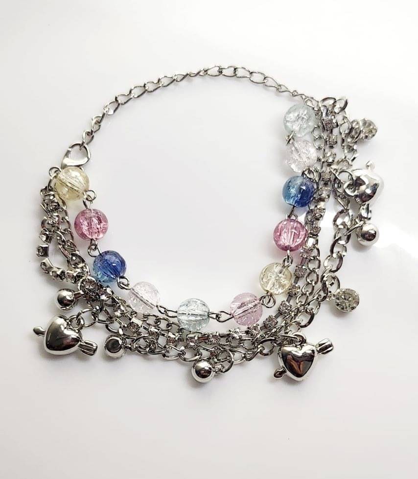 Piu Jewels Multicolor Charm Bracelet ( Pack of 1 ) Piu Jewels Multicolor Charm Bracelet ( Pack of 1 )