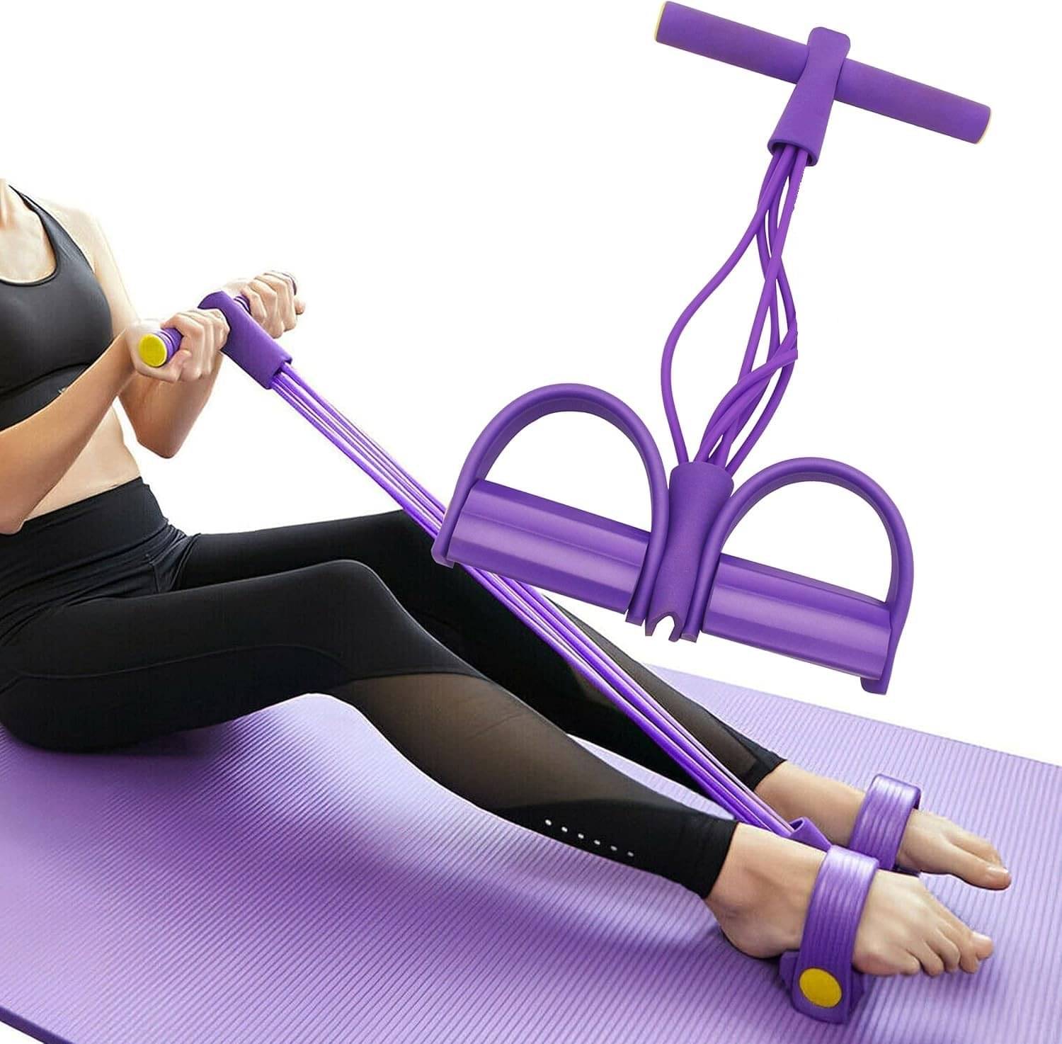 Pro-Grip Tummy Trimmer/Resistance Band Foot Pedal Puller for Home & Gym Fitness     			Pro-Grip Tummy Trimmer/Resistance Band Foot Pedal Puller for Home & Gym Fitness