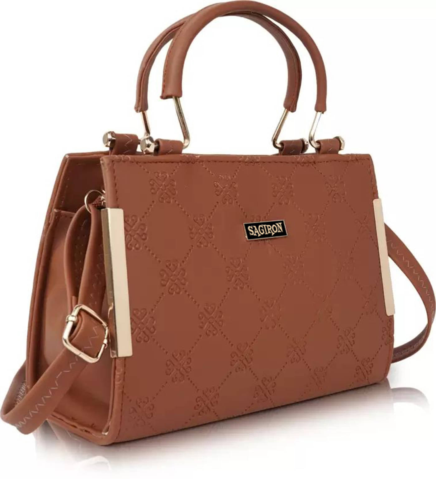    			Sagiron Sling Bag Artificial Leather Set of 1 ( Tan )