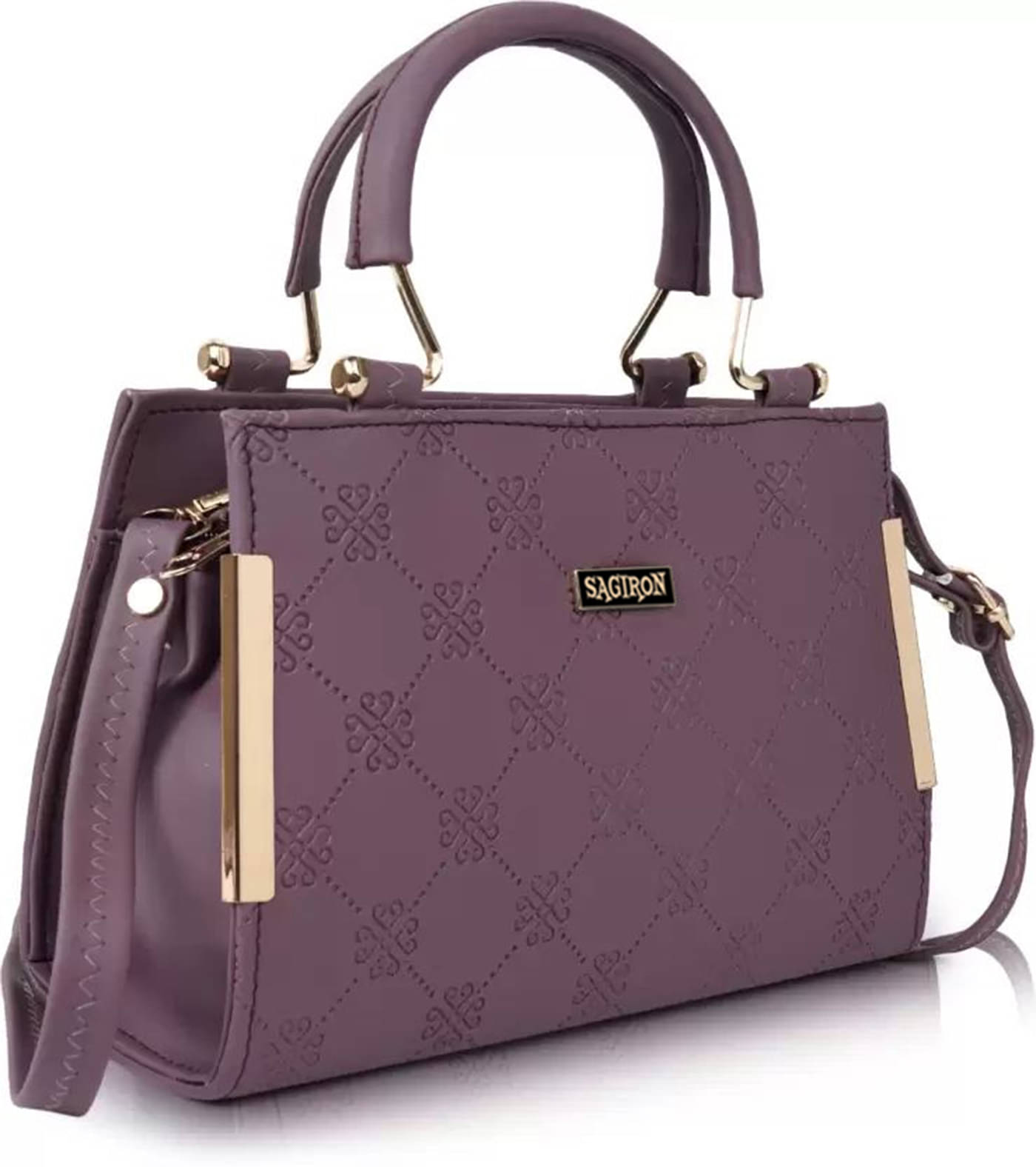     			Sagiron Sling Bag Artificial Leather Set of 1 ( Purple )