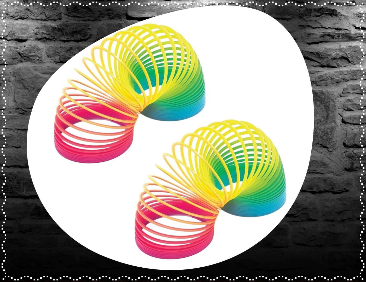     			Shivsoft Kid Magic Spring Rainbow Bouncy Expandable Slinky Magic Toys Return Gift, Party Favours (Multi Coloured, Pack of 2)-mk8611
