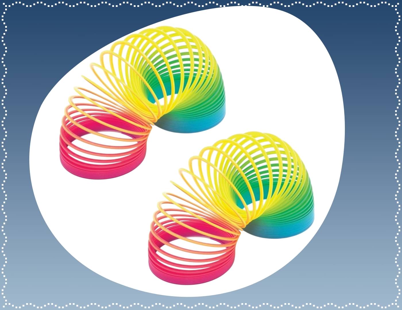     			Shivsoft Kid Magic Spring Rainbow Bouncy Expandable Slinky Magic Toys Return Gift, Party Favours (Multi Coloured, Pack of 2)-mk8728